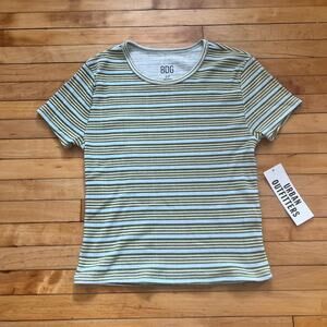 Urban Outfitters UO BDG Striped Baby tee t-shirt Small